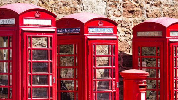telephone booth, retro, british, red phone booth, communication