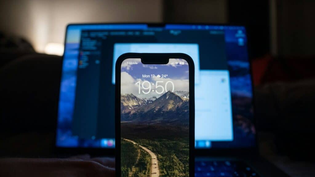 a tablet with a map on the screen