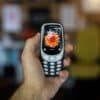 black Nokia candybar phone