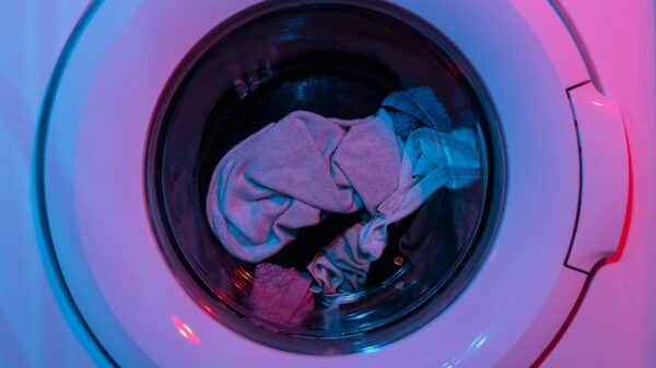 pink and green plastic container