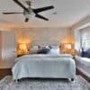 white bedspread
