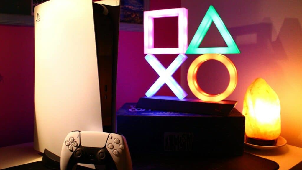 a video game console sitting on top of a table
